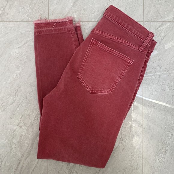 3/$30 ♥ GAP 1969 True Skinny Jeans Wild Rose Distressed Hem Size 29R - Picture 8 of 12